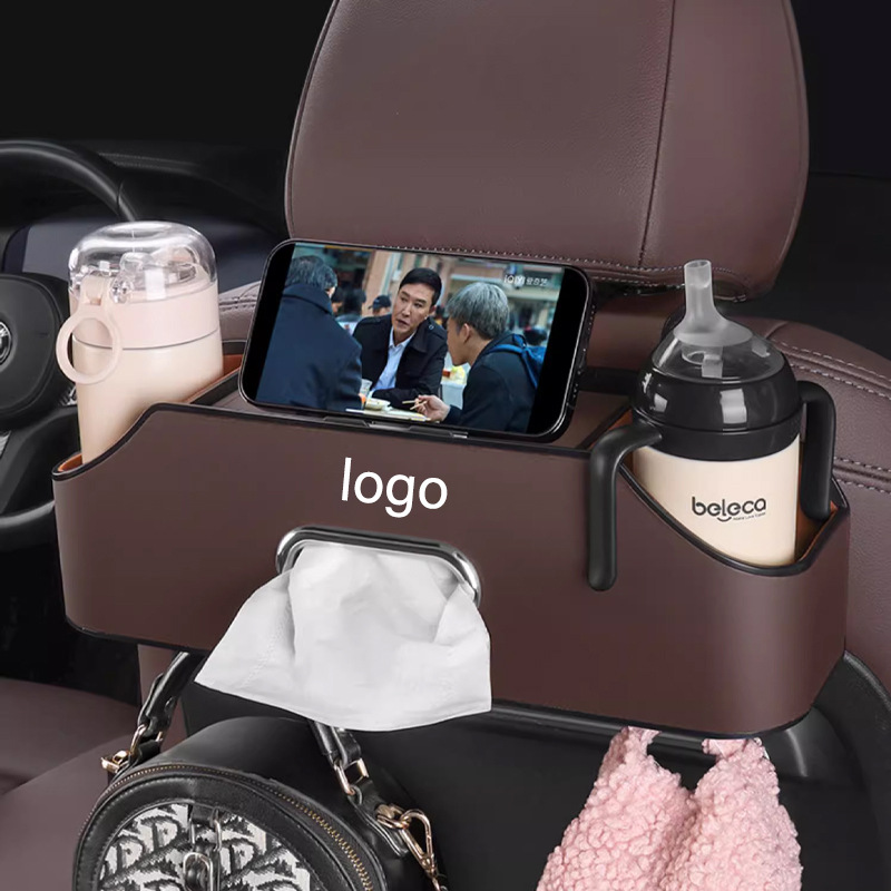 Asiento de coche trasero gancho caja de almacenamiento multifuncional caja de almacenamiento trasero asiento de sundries caja de almacenamiento caja