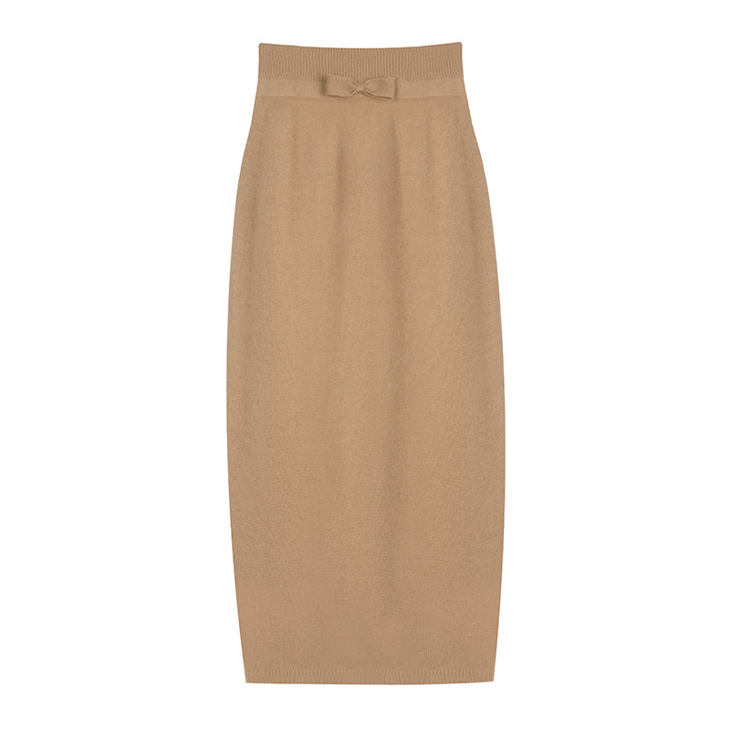 Khaki high waist skirt-ready in stock