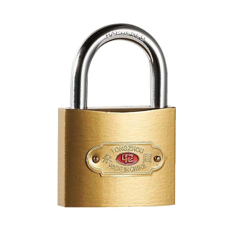 Candado de hierro al por mayor con cabezal pequeño, llave única, juego de cerradura de apertura única, candado doméstico de imitación cobre en stock, apertura con llave universal.