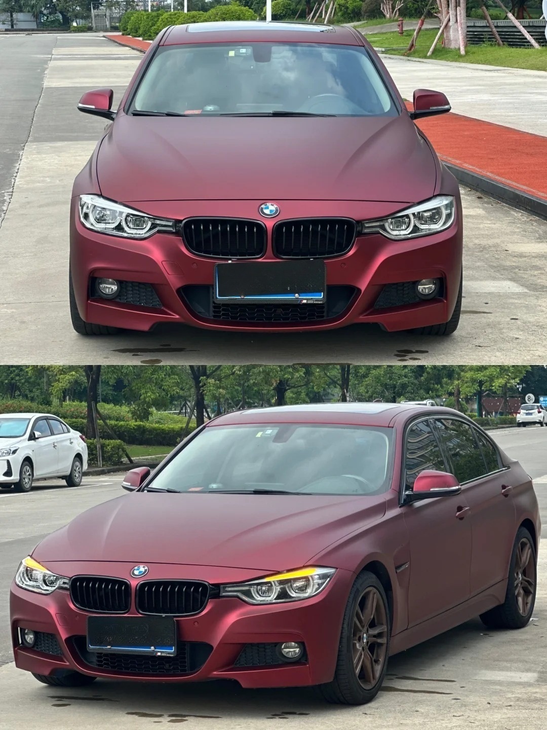 Car Color Change Matte Electroplating Film Series Romanee Red Personalized Ultra-Matte Venom Green Full Car Paint Protection Film
