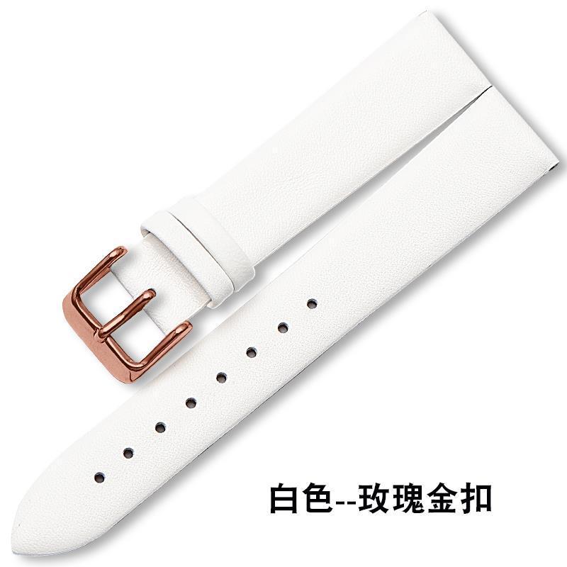 Pulseras de cuero ultra suaves de mujer botón blanco rojo cabeza de cuero de vaca hombre 12 14 16 18 19 20mm