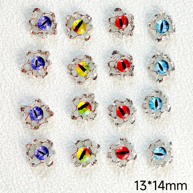 Demon's Eye Alloy Dark 3D Crystal Eyes Multiple Styles Wholesale Ins Crystal Diamond Style Nail Art Iridescent