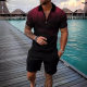 Foreign trade 2022 summer cross-border explosions Europe and the United States Amazon short sleeve shorts two-piece sports leisure men's suit