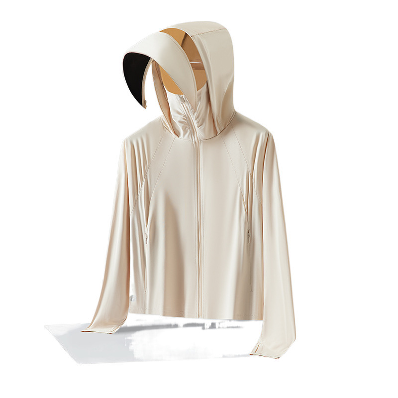 Chaqueta Corta de Protección Solar para Mujer de Nailon y Elastano