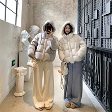 真90白鸭绒2025新款泡芙羽绒服女加厚小个子连帽短款高端时尚外套