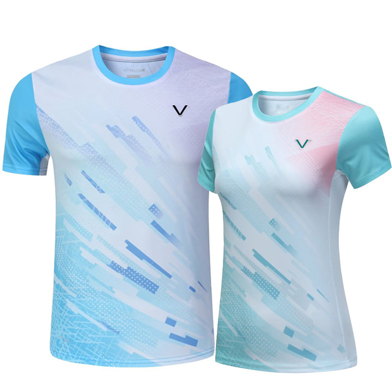 New Badminton Uniforms for Men and Women, Quick-Drying Short-Sleeved Student Volleyball Uniforms, Kidsren's Tennis Training Uniforms 50022