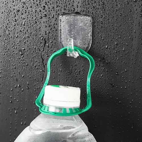 Waterproof transparent hook, traceless hook, household punch-free traceless hook, bathroom wall hanging sticky hook