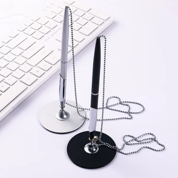 Manufacturer Wholesale Bank Hotel Counter Signature Pen Business Office Desk Signature Pen Printing Logo Gel Pen