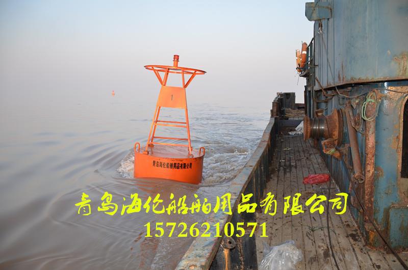 危险区域禁航浮标 拦截用禁止通行浮标 航道警示灯标