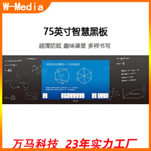Wanma 75inch Intelligent Teaching Nano Push-Pull Blackboard All-In-One Intelligent Touch Large Screen Multimedia School