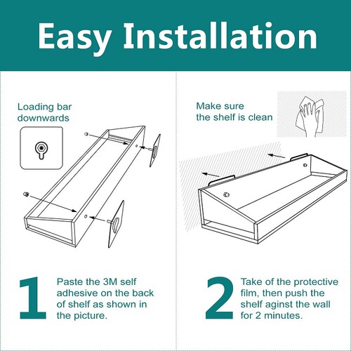 Bathroom Wall Mount Rack Kitchen Bendable Shelf Straight Layer Board Transparent Acrylic U-shaped Wall Shelf