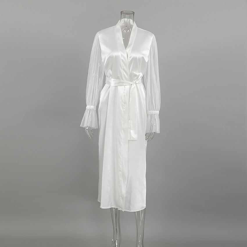 Ethereal White Sheer Night Robe