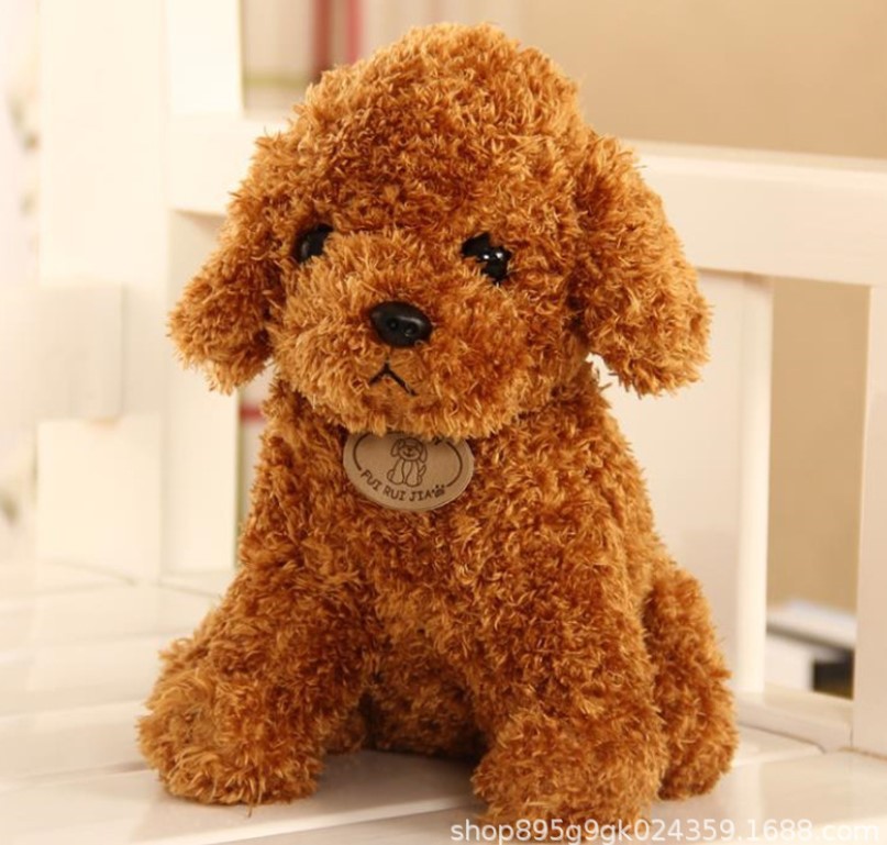 Fabricante al por mayor de lindos peluches realistas de perro, muñeco de peluche de cachorro, regalo de cumpleaños para niños, mini