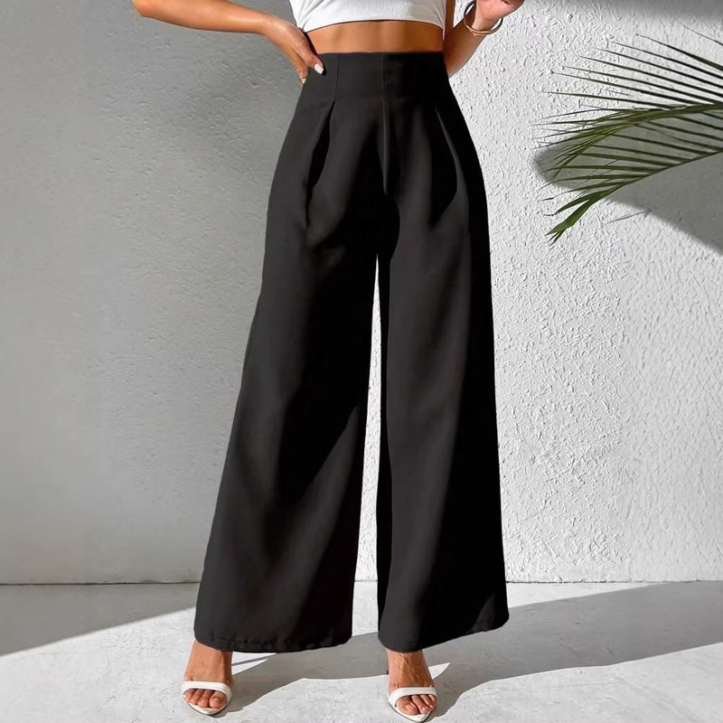 European and American Cross-Border Women's Sports Pants Autumn and Winter Loose Wide-Leg Casual Pants Casual Workout Jogging Pants with Pockets European and American Cross-Border Women's Sports Pants Autumn and Winter Loose Wide-Leg Casual Pants Casual Workout Jogging Pants with Pockets