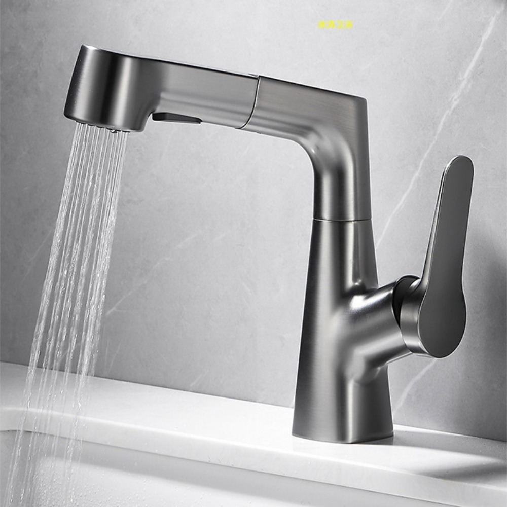 Grifos de lavabo caliente y frío, grifos de brazo robótico rotativos, cocina, baño, lavabo facial, grifos