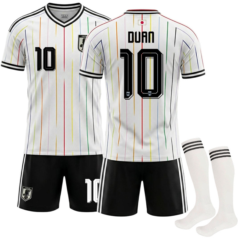 2526 Football Jersey No. 9 Ueda Kiyo, No. 8 Minamiyama Takuji, No. 22 Fukuan Kenyo, Japan World Cup Away Jersey