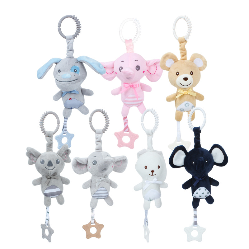 BBSKY mordedor colgante conejo elefante Kaola colgante coche más llamada BB campana de cobre fábrica en stock al por mayor