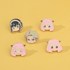 Cross-border new spy family brooch, cartoon Anya Foje, Yor Foje twilight badge