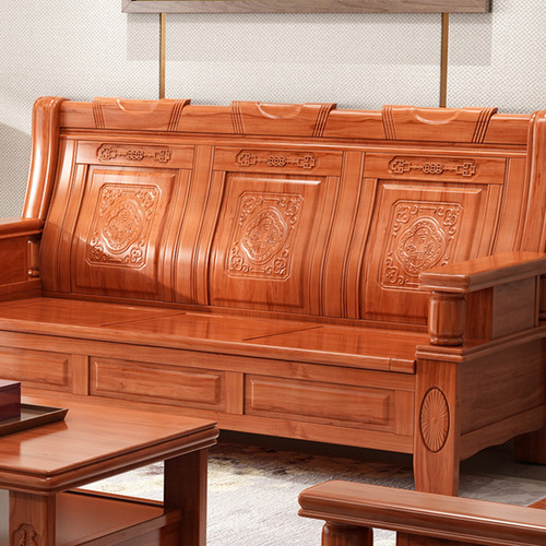 Factory direct sales Chinese solid wood sofa combination living room complete furniture classic Ming and Qing antique sofa classical sofa