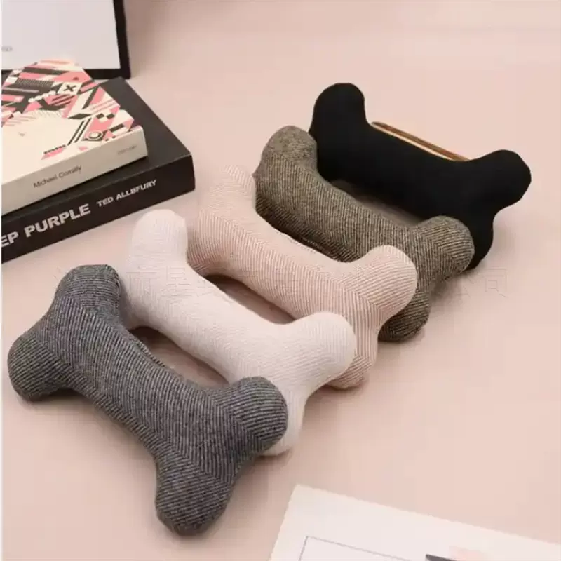 现货棉毛宠物狗玩具 骨头状耐用狗狗啃咬玩具 吱吱作响宠物玩具棒