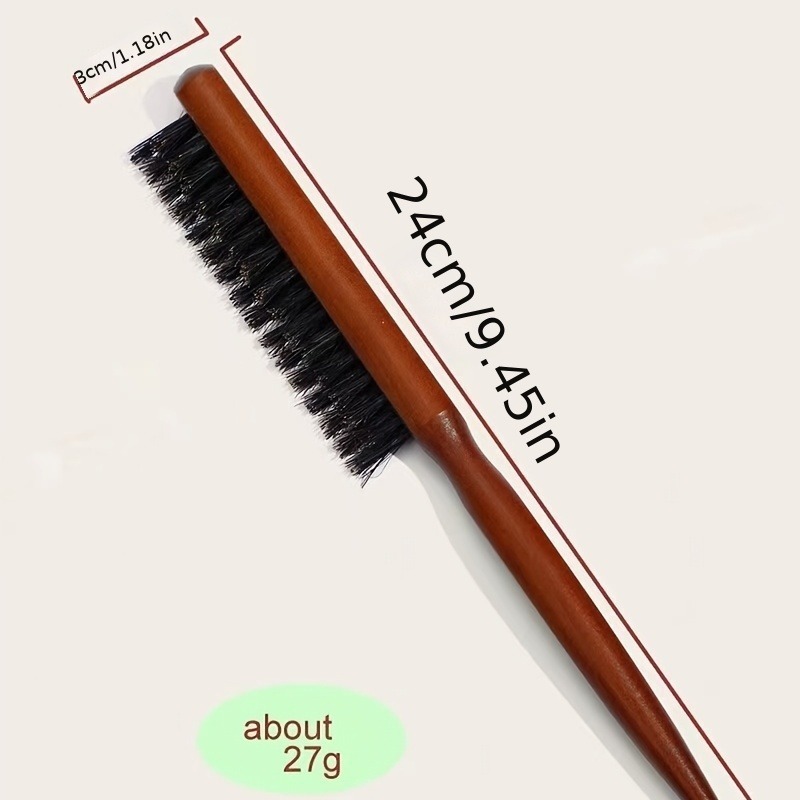メイクアップアーティスト、フォトスタジオ、ヘアスタイリング、イブニングコーム、ホームスタイリング、ふわふわ巻き毛、クロスボーダー用の3列猪毛ヘアコーム|undefined