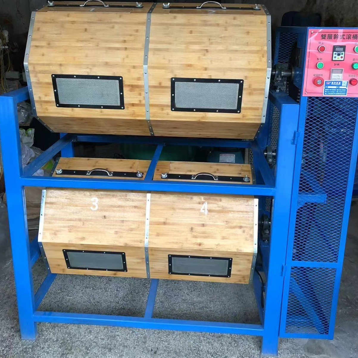 300型木质滚桶抛光机 木质滚筒抛光机  木滚桶 木质滚筒研磨机