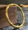 Golden bamboo bracelet