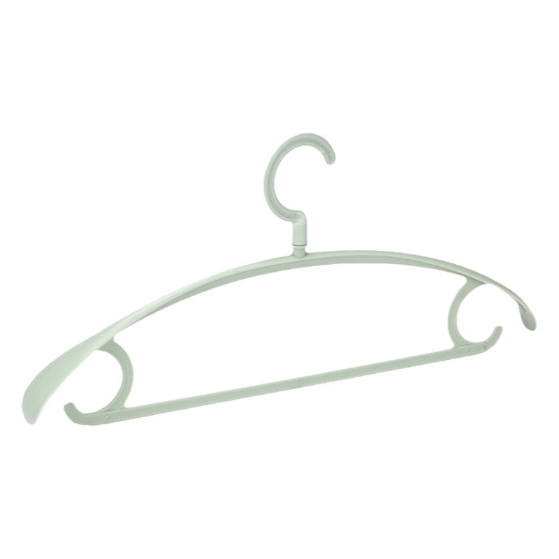 Hogar hombro ancho de plástico semicírculo sin fisuras 360 grados de rotación de la percha de hombro al por mayor antideslizante percha de ropa sin deformación de la bolsa