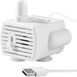宠物饮水机水泵调节水流大小5V1A直流猫饮水器防干烧带灯抽水