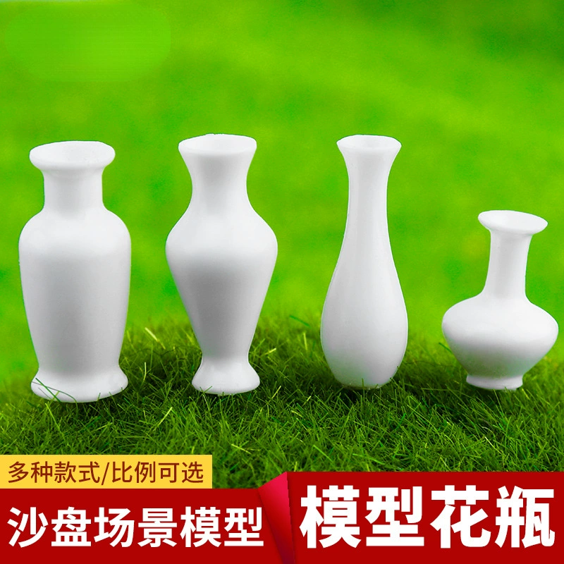 Модель вазы в европейском стиле, модель сцены, реквизит, украшения, мини-художественная ваза, белая маленькая ваза