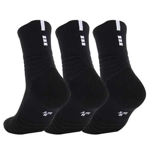 Foreign trade cross-border Amazon adult elite basketball socks men's student professional sports towel socks with replaceable packaging