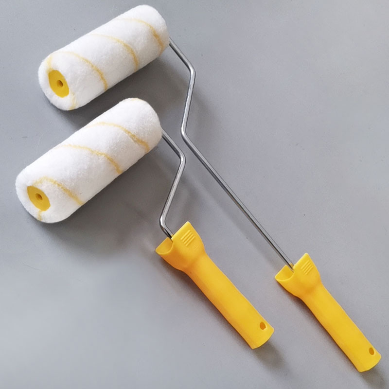 Cepillo de rodillo de pintura de poliéster de 6 pulgadas Cabello fino Cabello medio Pulgar Mango alargo Huade Haojia Decoración de pared