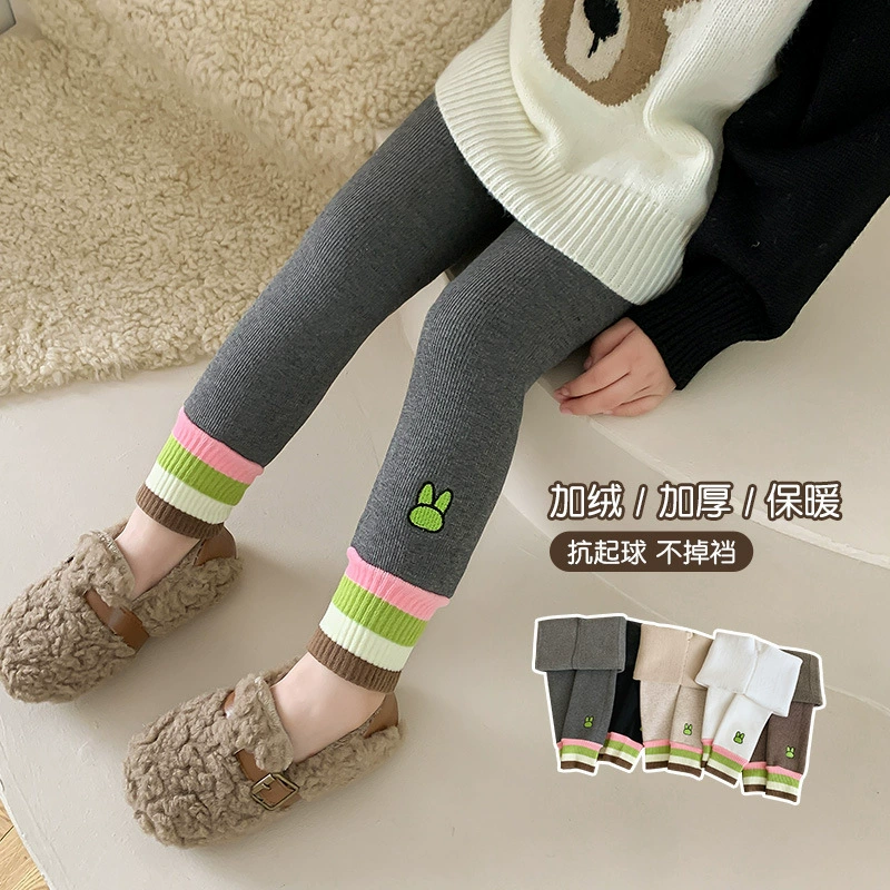 Теплые л leggings, детские брюки, зимние колготки, для подростков