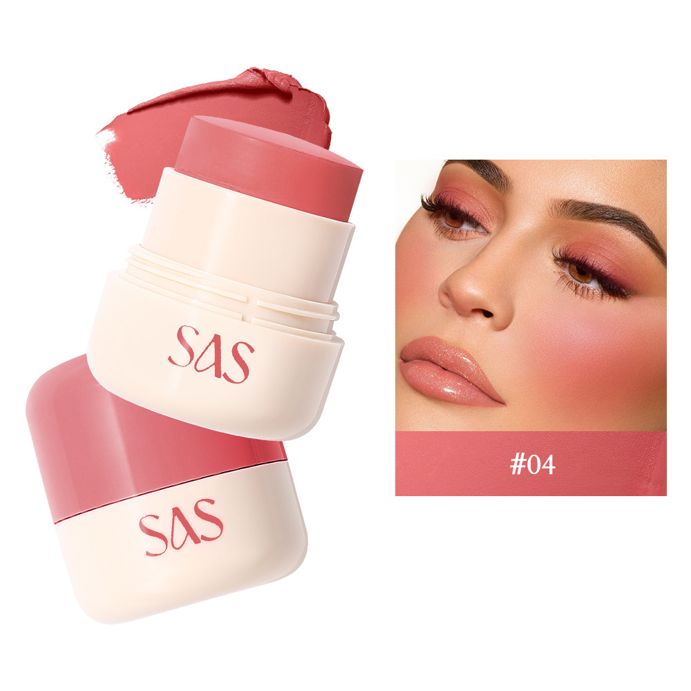SAS Europa y Estados Unidos transfronterizos spot blush impermeable a largo plazo retener el maquillaje color natural blush stick SAC189