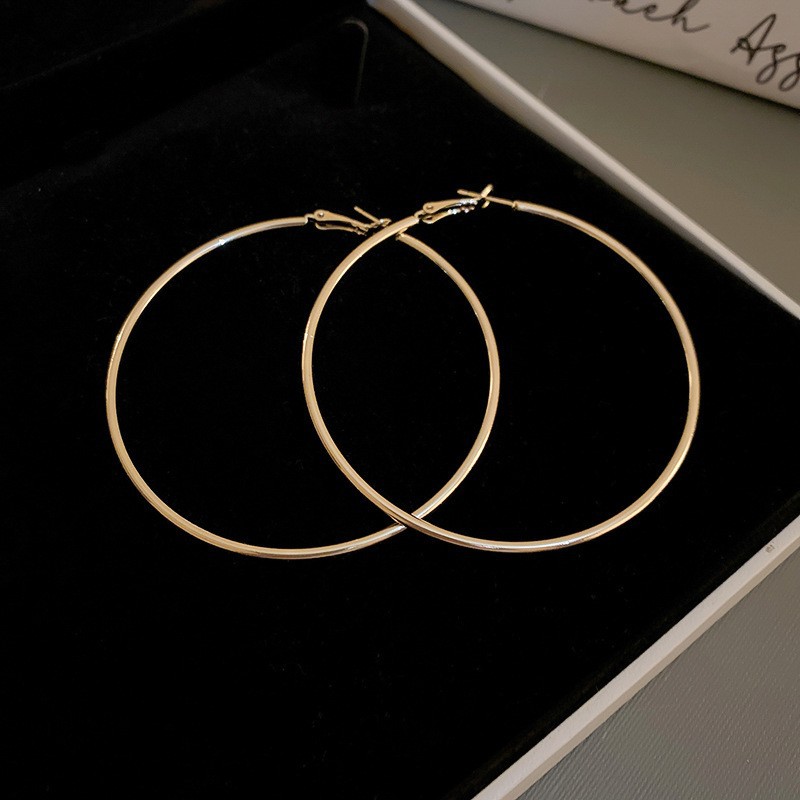 Pendientes de metal transfronterizos de otoño e invierno con aguja de plata, pendientes, pendientes de viento frío de moda de nicho, pendientes de lujo de alta gama de luz de todo fósforo