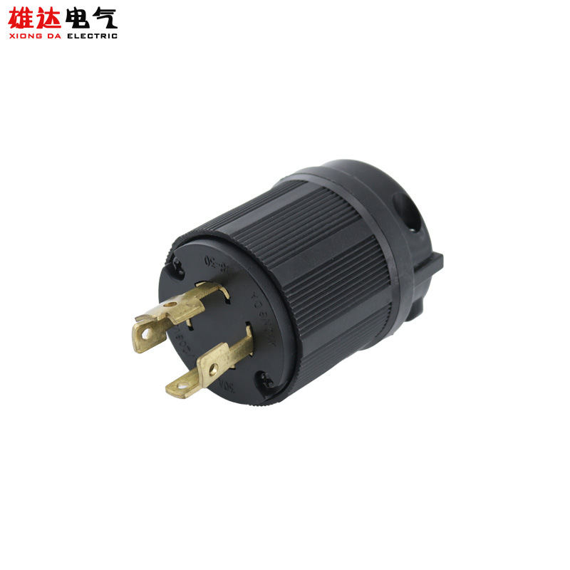 雄达/XIONGDA美式四孔 NEMA L18-30P 30A120-208V工业锁式插头