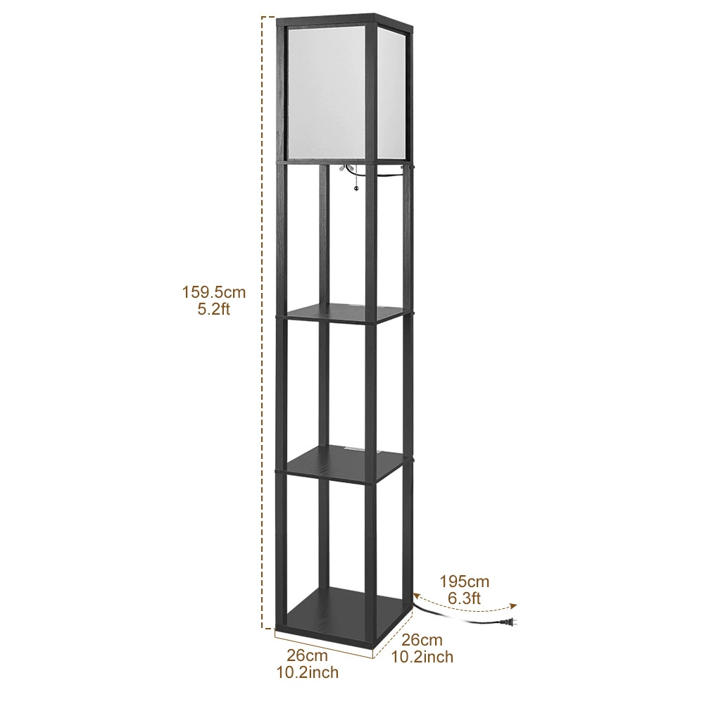 Floor lamp, bookshelf, city style, Amazon
