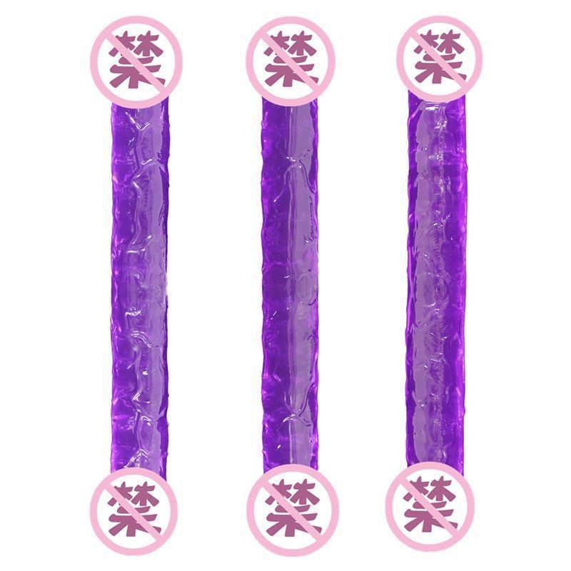 Double Dragon Dual-Head Dildo, Extra-Long TPE Shaft for Deep Masturbation Play — detail image 6