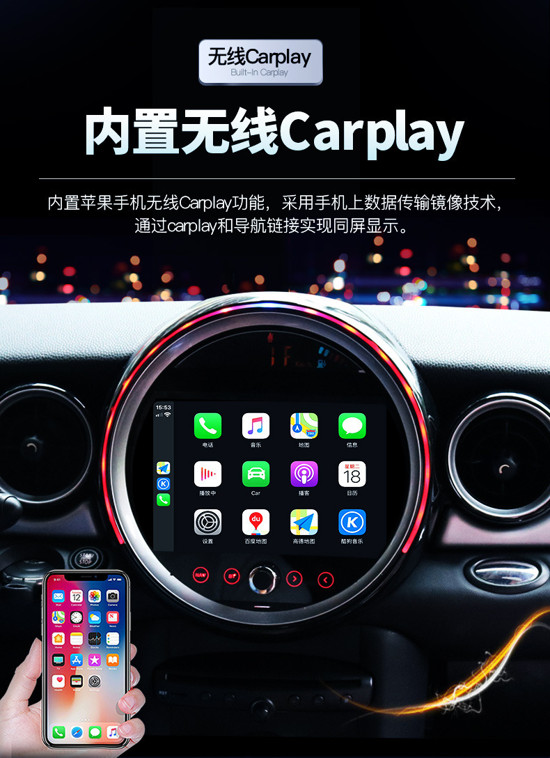 Applicable Models: Bmw Navigation, Android Navigation, Reversing Image, Android Navigation Mini 2015-2018