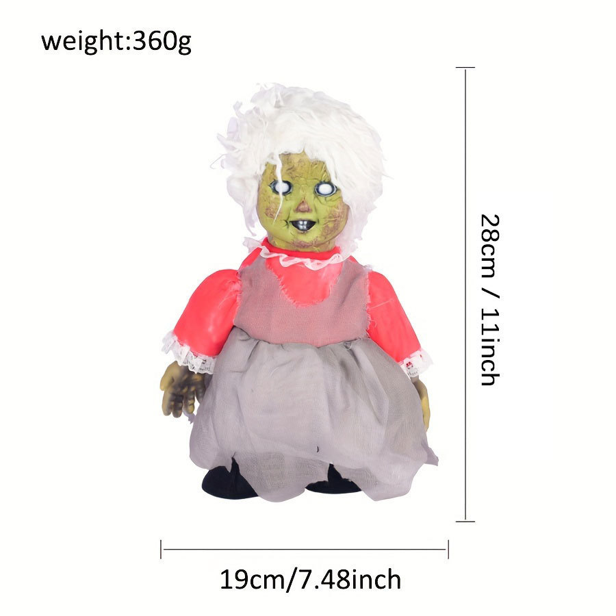 Caminando fantasma bebé cabello blanco