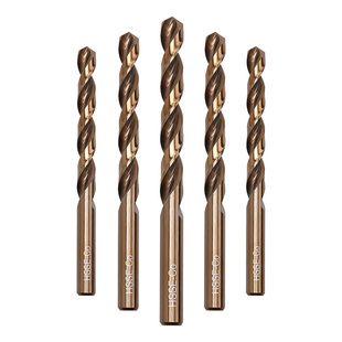 M35 Twist Drill Bit High Strength Straight Handle Stainless Steel 304 High Hardness Extra Hard High Cobalt Content Drill Bit for Drilling Iron