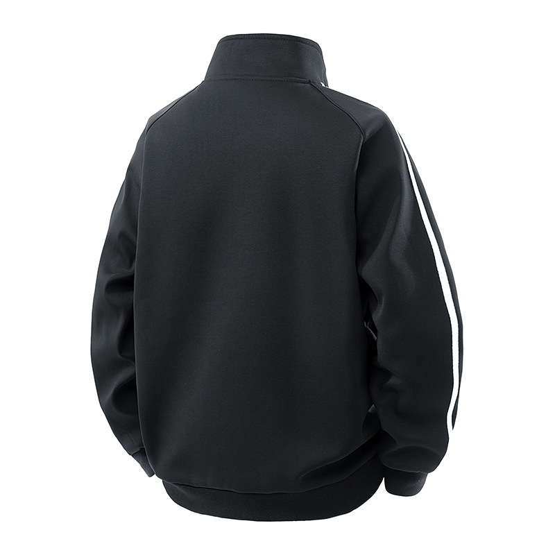 Cardigan de moda transfronterizo chaqueta de color americano chaqueta de rayas de otoño hombre chaqueta de béisbol grande suelta image 5