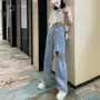 显瘦新款拖地宽松阔腿裤