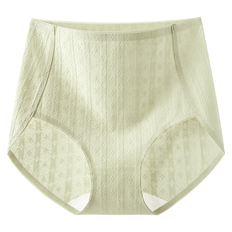 Sin costuras entrepierna antibacteriana de algodón puro 2024 nuevo otoño e invierno de gran tamaño cintura alta abdomen agradable para la piel transpirable ropa interior de cintura alta para niñas