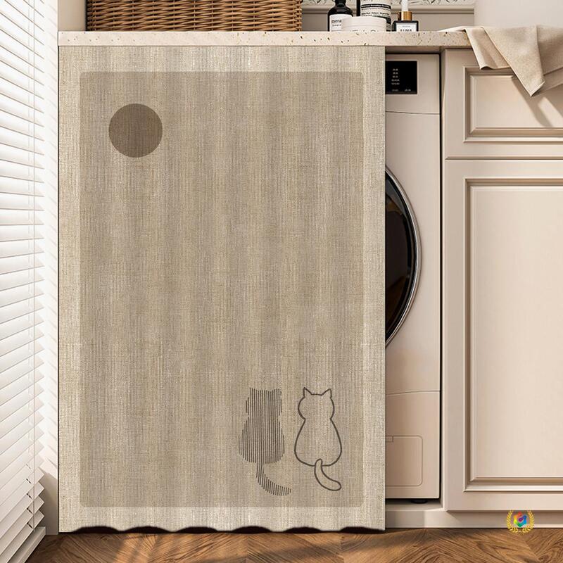 Balcony Washing Machine Cover Curtain, Waterproof and Sun-Proof, Heat-Insulating and Light-Blocking Curtain, Washbasin Cabinet Dust-Proof Curtain Balcony Washing Machine Cover Curtain, Waterproof and Sun-Proof, Heat-Insulating and Light-Blocking Curtain, Washbasin Cabinet Dust-Proof Curtain