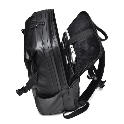 Cross-border new men's sports casual dual shoulder bag, large capacity waterproof dual shoulder backpack, multi-functional laptop dual shoulder bag