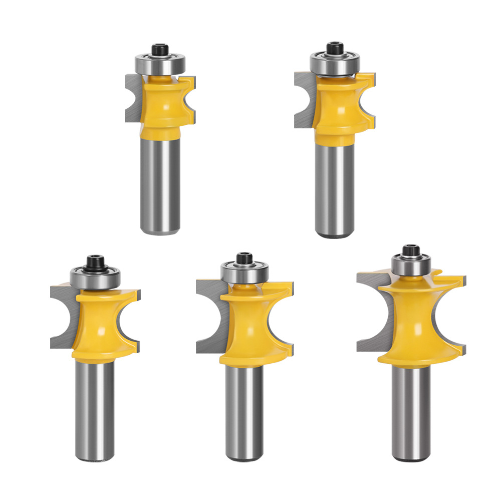 1/2 vástago 12mm teniendo positivo semicírculo cortador de bola fresado cortador madera palo fresado cortador máquina de grabado carpintería fresa