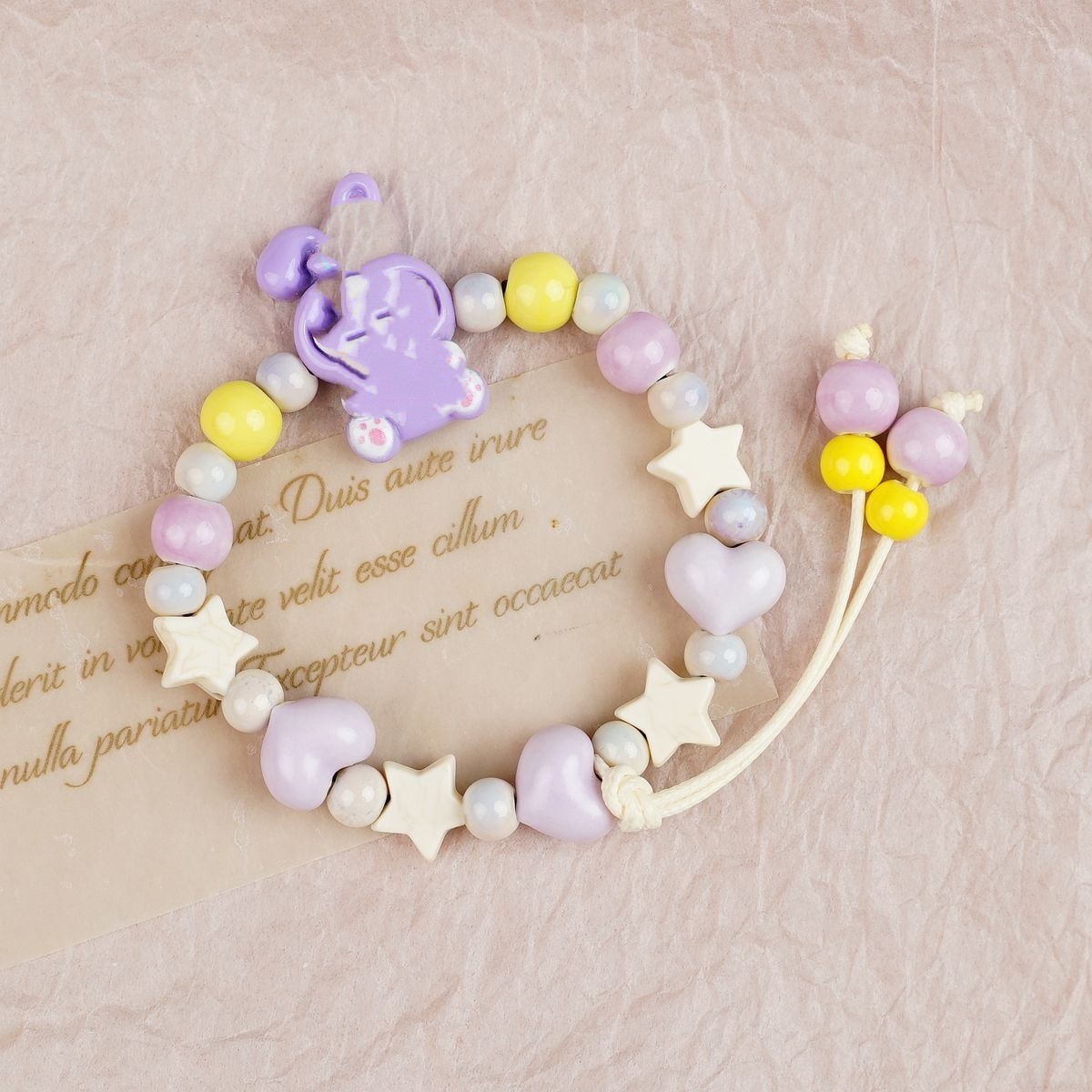Jingdezhen pulsera de cerámica de verano mujer alta sensación galletas serie de gatos nicho diseño universal pulsera alta sensación