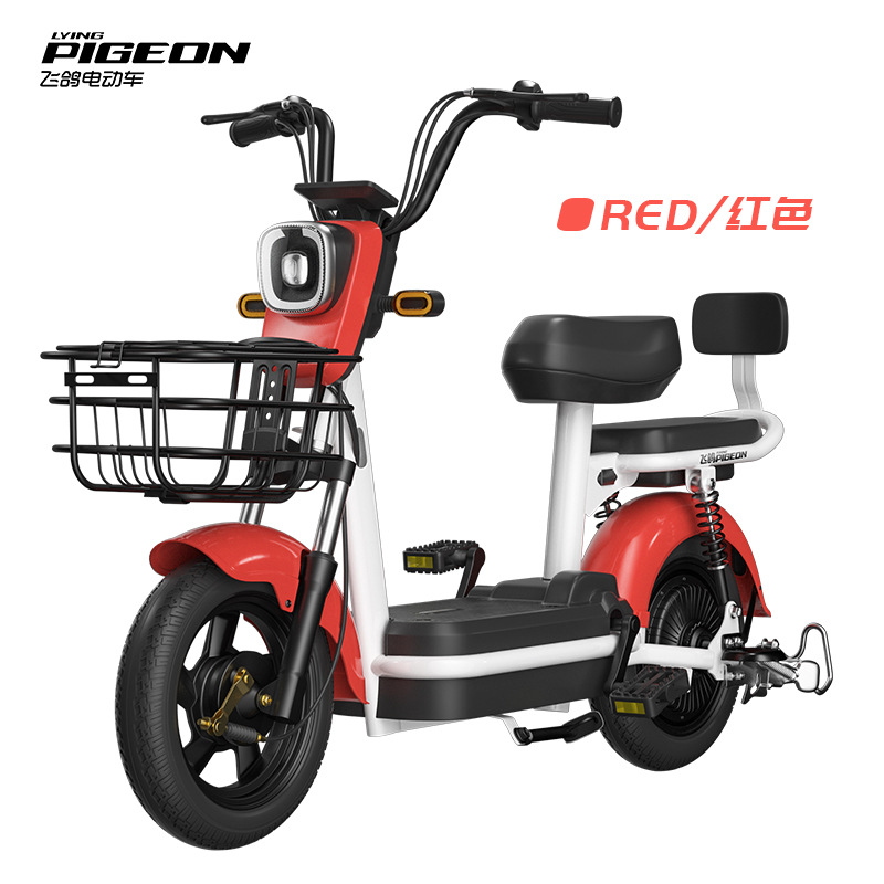 Flying Dove nuevo LCD nuevo estándar nacional coche eléctrico para mujeres coche de batería pequeña asistido batería de litio motocicleta