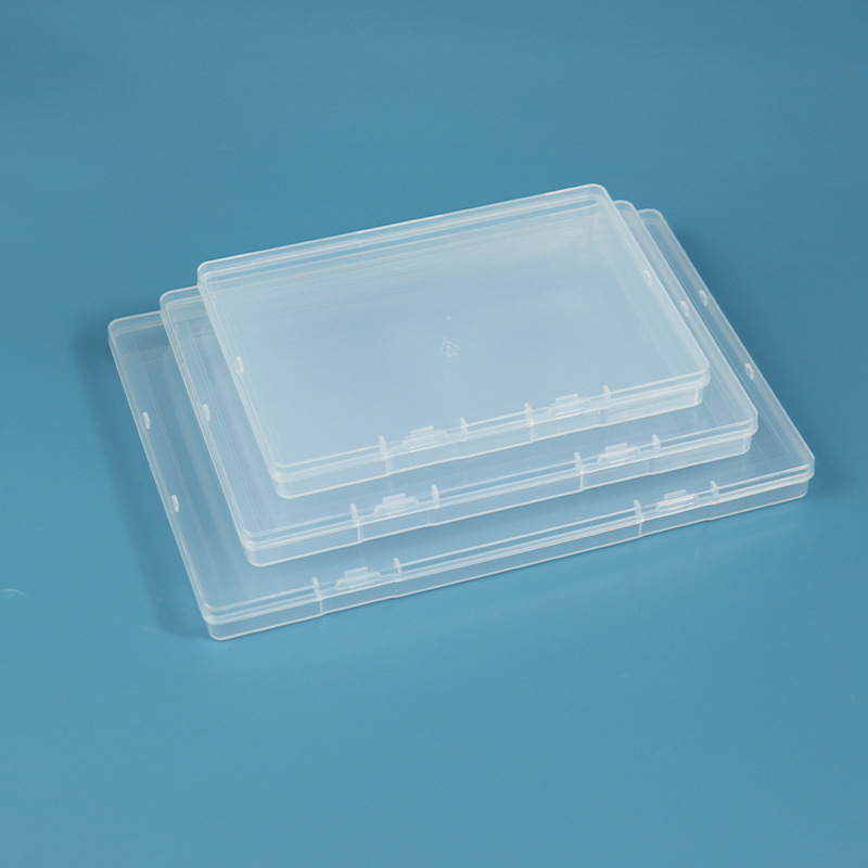 Amazon Transparent Puzzle Toy Brush Plastic Box Household Certificate Storage Box Document Bill Sorting Box